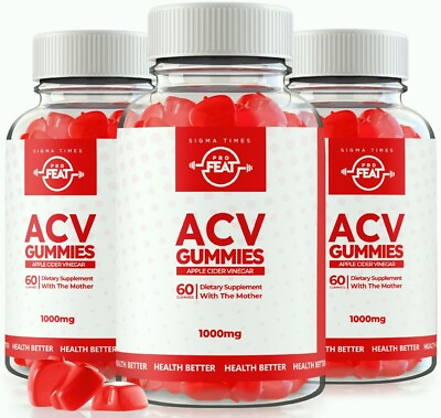 #ad 3 Pack Pro Feat ACV Weight Loss Gummies to Control Appetite amp; Burn Fat $49.95