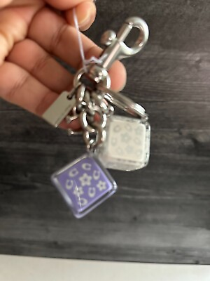 #ad COACH Cube Cluster Bag Charm RARE TO FIND $99.00