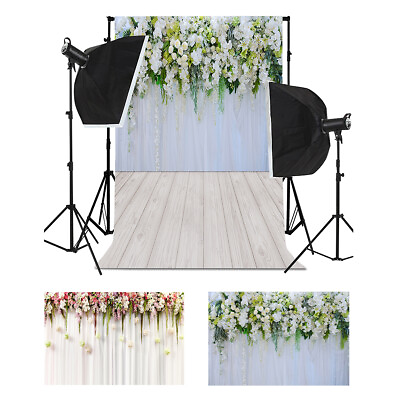 #ad Flower Backdrops 3D Floral Photography Background Wedding Birthday Party Decor $18.95