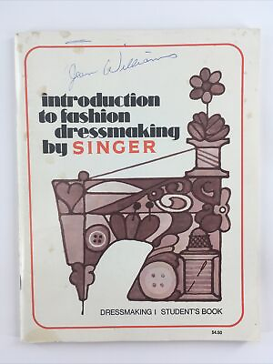 #ad SINGER introduction to Fashion dressmaking by Singer students book vintage $8.99