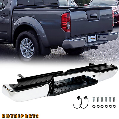 #ad #ad Rear Step Bumper Assembly For 2005 2021 Nissan Frontier Truck Chrome Complete $206.99