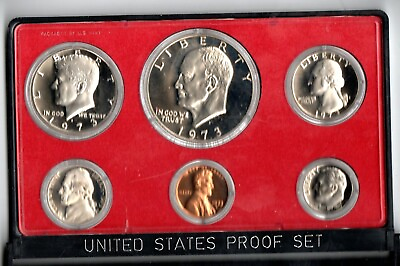#ad us coins auction 73 PROOF SET VERY NICE $16.20