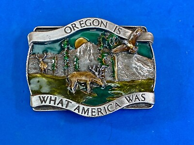 #ad Statement The Great State Of Or Oregon Is What America Was Belt Buckle $16.95
