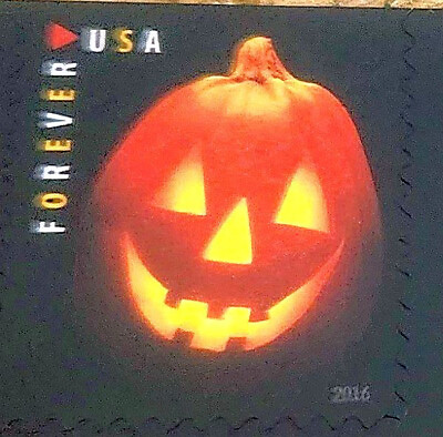#ad Booklet of 20 quot;Halloween Lanternquot; First Class Stamps Face Value $13.60 $8.88