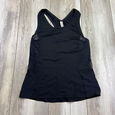 #ad Lululemon Shirt Womens Size 2 Black Embodiment Tank top Stretch Athletic Gym $18.84