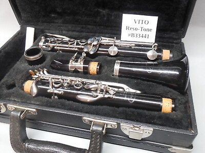 #ad Vito USA Bb Clarinet w Case amp; MP All New Pads Cleaned amp; Reconditioned $139.00
