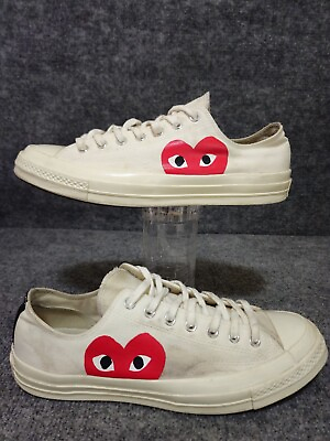 #ad Converse Chuck 70 Taylor All Star Low Comme Des Garcons Play Size 11 $60.00