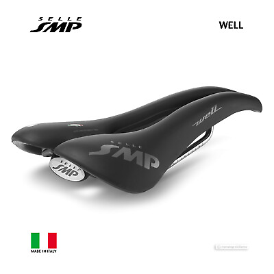 #ad NEW Selle SMP WELL Saddle Road MTB Bicycle Seat : BLACK MADE IN iTALY $139.00