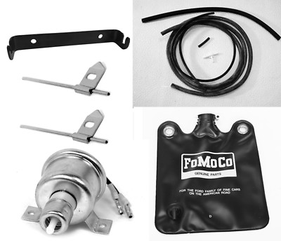 #ad NEW 1966 Ford Mustang Windshield Washer Kit Bag Pump Hoses Nozzles Bracket $79.95