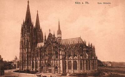 #ad VINTAGE POSTCARD THE COLOGNE CATHEDRAL AND SURROUNDS GERMANY c. 1905 1910 $11.99
