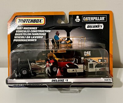 #ad Matchbox Twin Pack Dirt Machines 36878 Caterpillar Deluxe No 1 VGC Sealed GBP 18.00