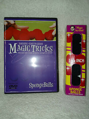 #ad Amazing Easy To Learn Magic Tricks Sponge Balls DVD Comes With 4 Sponge Balls $9.99
