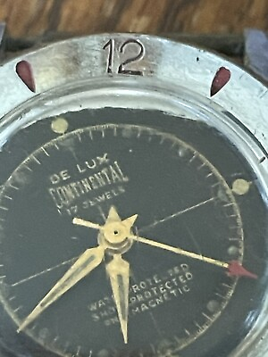 #ad Vintage De Luxe Continental Michael Z Berger Wrist Watch Needs New Crown $20.00