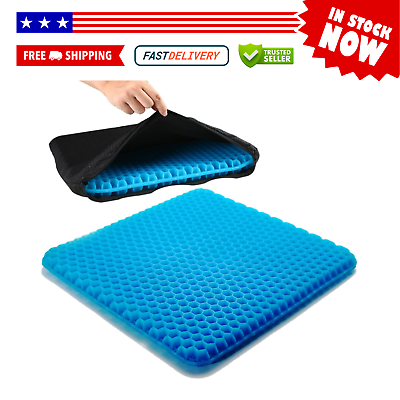#ad Cushion Seat Non slip Thick Cover Double Egg Gel Seat Support Cushion Brand New $26.19