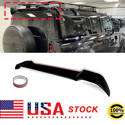 #ad Fits Land Rover Defender 90 110 130 2020 2024 Black Rear Tail Roof Spoiler Wing $189.05