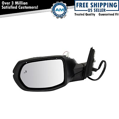 #ad Mirror Power Heated Signal Blind Spot Detect Smooth Black Driver Left LH for CRV $61.39