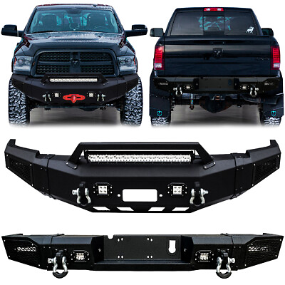 #ad Fit 2010 2018 4th Gen Dodge RAM 2500 3500 Front or Rear Bumper with LED Lights $619.99
