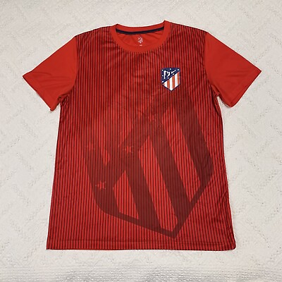 #ad Atletico Madrid Training Jersey Football Shirt Official License Mens Size M $29.95