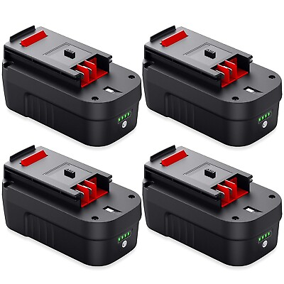 #ad 4 PACK 6.0Ah Lithium for BlackDecker HPB18 18 Volt Battery HPB18 OPE 244760 00A $94.99