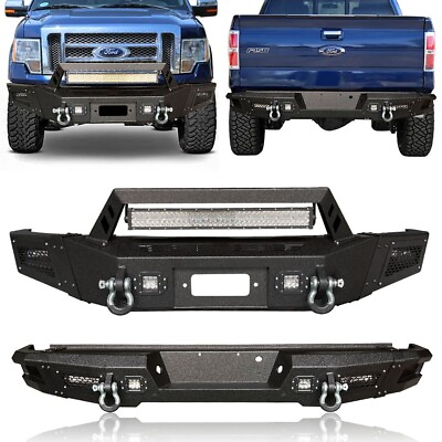 #ad LUYWTE Steel Fits 2009 2014 Ford F 150 New Front Bumper Rear Bumper $1139.98
