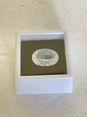 #ad New 10.00CT Cut Oval Blue Moon Quartz In Original Packaging $28.95