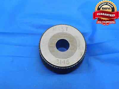 #ad .3145 CL XX CARBIDE MASTER PLAIN BORE RING GAGE .3125 .0020 OVERSIZE 5 16 8 mm $64.99