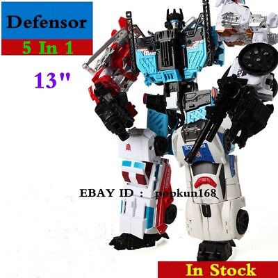 #ad New Deformable Robot Defensor HZX 5 In 1 Action Figure IDW G1 KO 13quot; Kids Toys $45.99