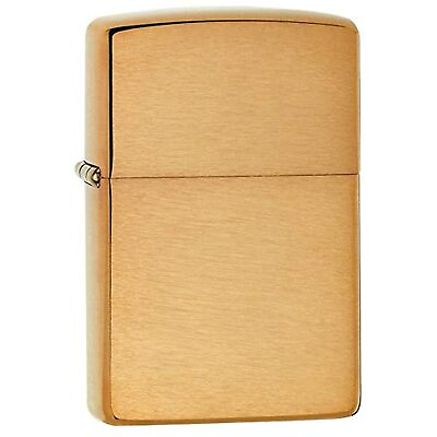 #ad Zippo Lighter Solid brass with brushed finish $18.53