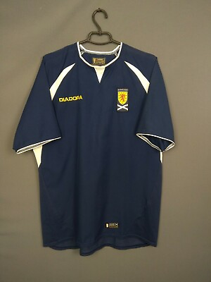 #ad Scotland Shirt 2005 2005 Home MEDIUM Jersey Football Diadora ig93 $33.99