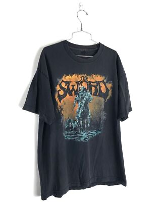 #ad Rare The #Sword Band T Shirt Size XL Faded Black Tour Knight LNH7711 $25.99