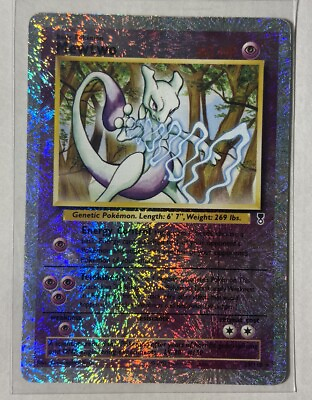 #ad Mewtwo Reverse Holo Legendary Collection Pokemon Card 29 110 Corner Bend Read $149.99