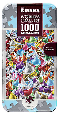 #ad MasterPieces World#x27;s Smallest Hershey#x27;s Kisses 1000 Piece Puzzle $16.99