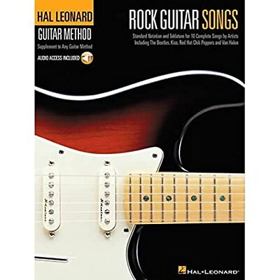 #ad Rock Guitar Songs Hal Leonard Guitar Method Book Online Audio $16.27