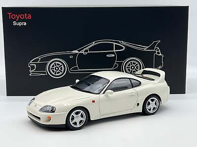 #ad Toyota Supra A80 White with Scissor Lift LCD 1 18 GBP 239.99