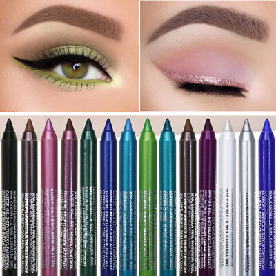 #ad Colorful Crayon Eyeliner Waterproof Shiny Pearl Matte Eye Makeup Gel Pen Solone⌒ $1.49