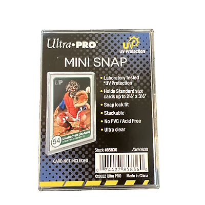 #ad Ultra Pro Recessed Mini Snap Standard Size Trading Card Holder UV Protection $2.99