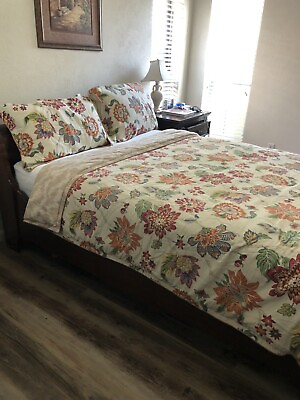 #ad Rose Tree Shenandoah Jacobean King Comforter and 2 King Shams Multicolor 110x95quot; $75.00