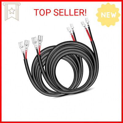 #ad Nilight 2PCS 16 AWG 10 Feet Wiring Harness Extension Kit for LED Work Light Bar $12.85