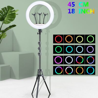 #ad LED Ring Light Photography Lighting Dimmable Selfie Lamp For Video Live 45cm 1Pc $266.53