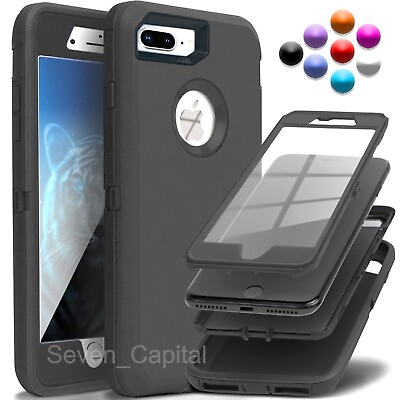 #ad For iPhone 6 7 8 Plus SE 2 3 Protective Shockproof Cover Case Screen Protector $8.69