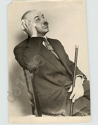 #ad American Composer Pianist Educator RUDOLPH GANZ Holding Cane 1929 Press Photo $85.00