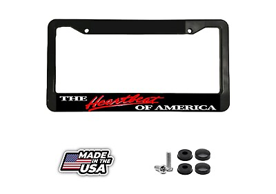#ad The Heartbeat of America auto Truck car 4x4 tag Car License Plate Frame NEW $9.95