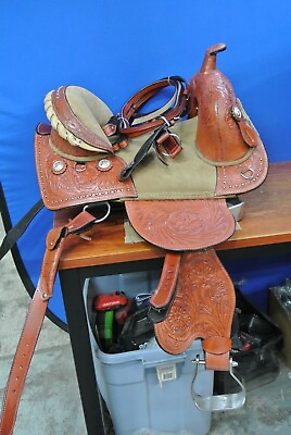 #ad Horse Saddle Brown Detailed Leather $224.94