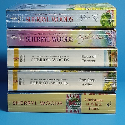 #ad SHERRYL WOODS Lot of 5 Whispering Wind Series After Tex amp; Angel Mine Paperbacks $15.08