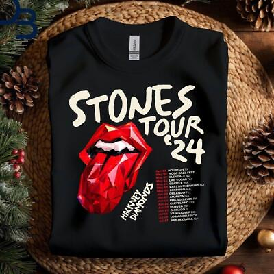 #ad The Rolling Stones Hackney Diamonds Tour 2024 Schedule List T Shirt Gift For Fan $23.99
