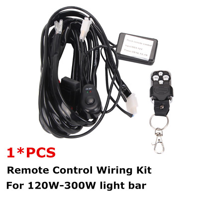 Remote Control Wiring Harness Kit 14V 40A ON OFF Switch Relay For LED Light Bar $17.95