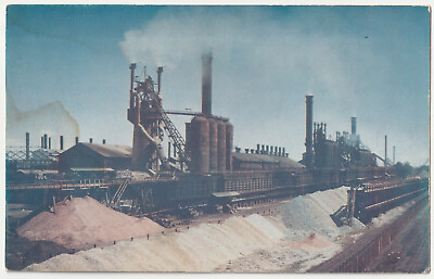 #ad c1950s Vintage Colorado Fuel amp; Iron Company Steel Mill Industrial Postcard $5.00
