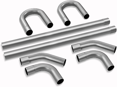 #ad 8PCS DIY Stainless Steel 2.25 Exhaust Pipe KitIncluding Mandrel Bend Pipe amp; U B $178.99