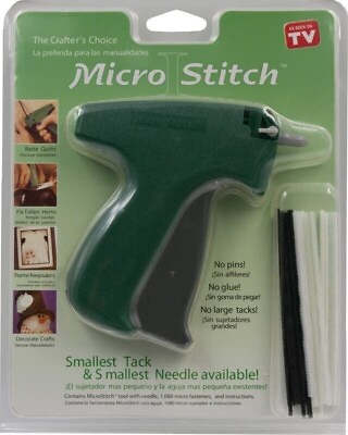 #ad MicroStitch Tagging Gun Kit – Includes 1 Needle 540 Black Fasteners amp; 540 White $27.50