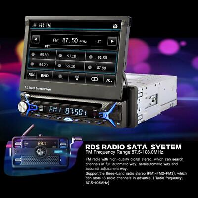 #ad FM Radio USB 12V 1DIN 7quot;Car DVD Player Stereo MP5 GPS Navi Flip Out Touch Screen $202.19